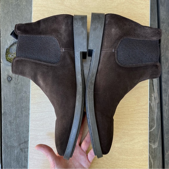 To Boot New York Men’s Arion Dark Brown Suede Chelsea Boot Sz 11 - Picture 12 of 13